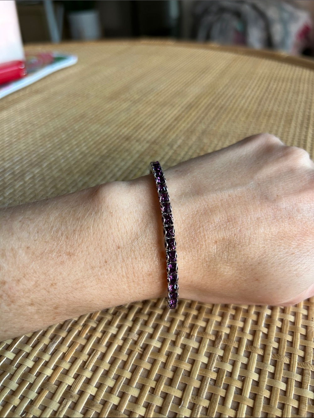Touchstone Crystal by Swarovski Birthday Bracelet February